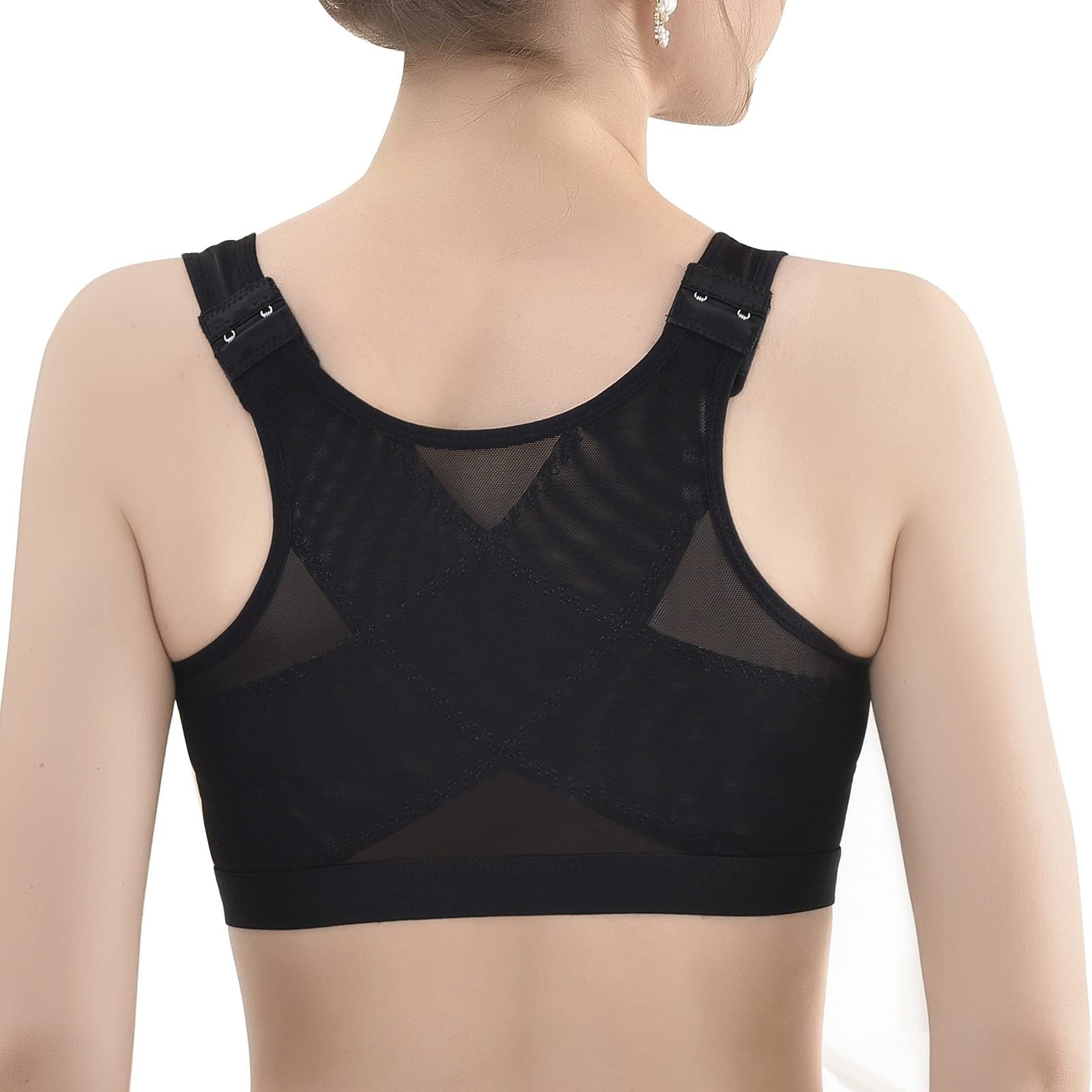 Sujetadores sin Relleno de Talla Grande para Mujer, Sujetador Transpirable postoperatorio con Soporte para la Espalda, Bralettes de Lactancia, Chaleco, Ropa Interior