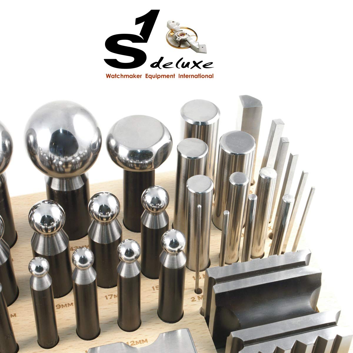 Set 24 Imbottitori In Acciaio + Bottoniera Cubica Per Lavorazione Metalli E Gioielli - Foto 4