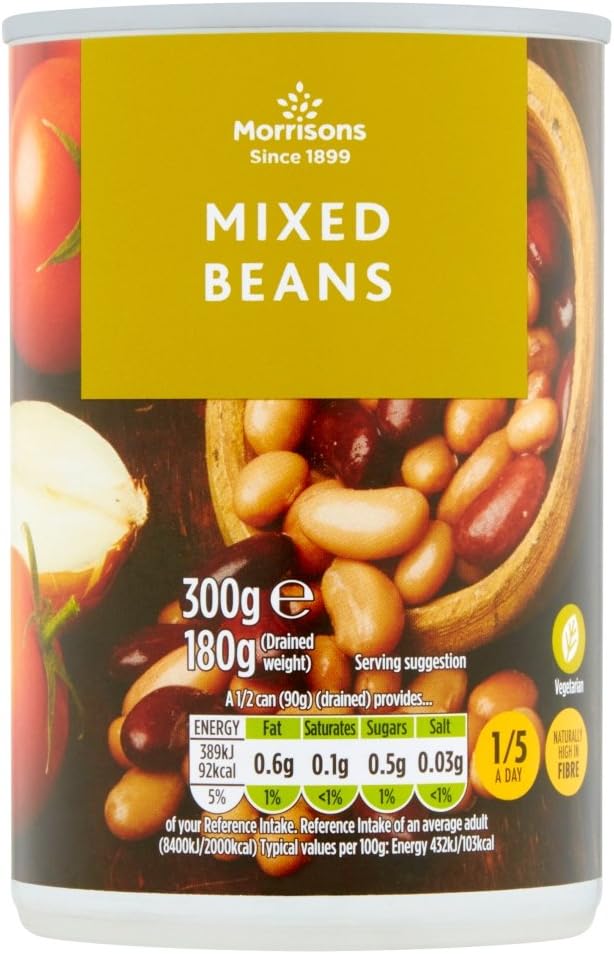 Morrisons Mixed Beans, 300 g Amazon.co.uk Grocery