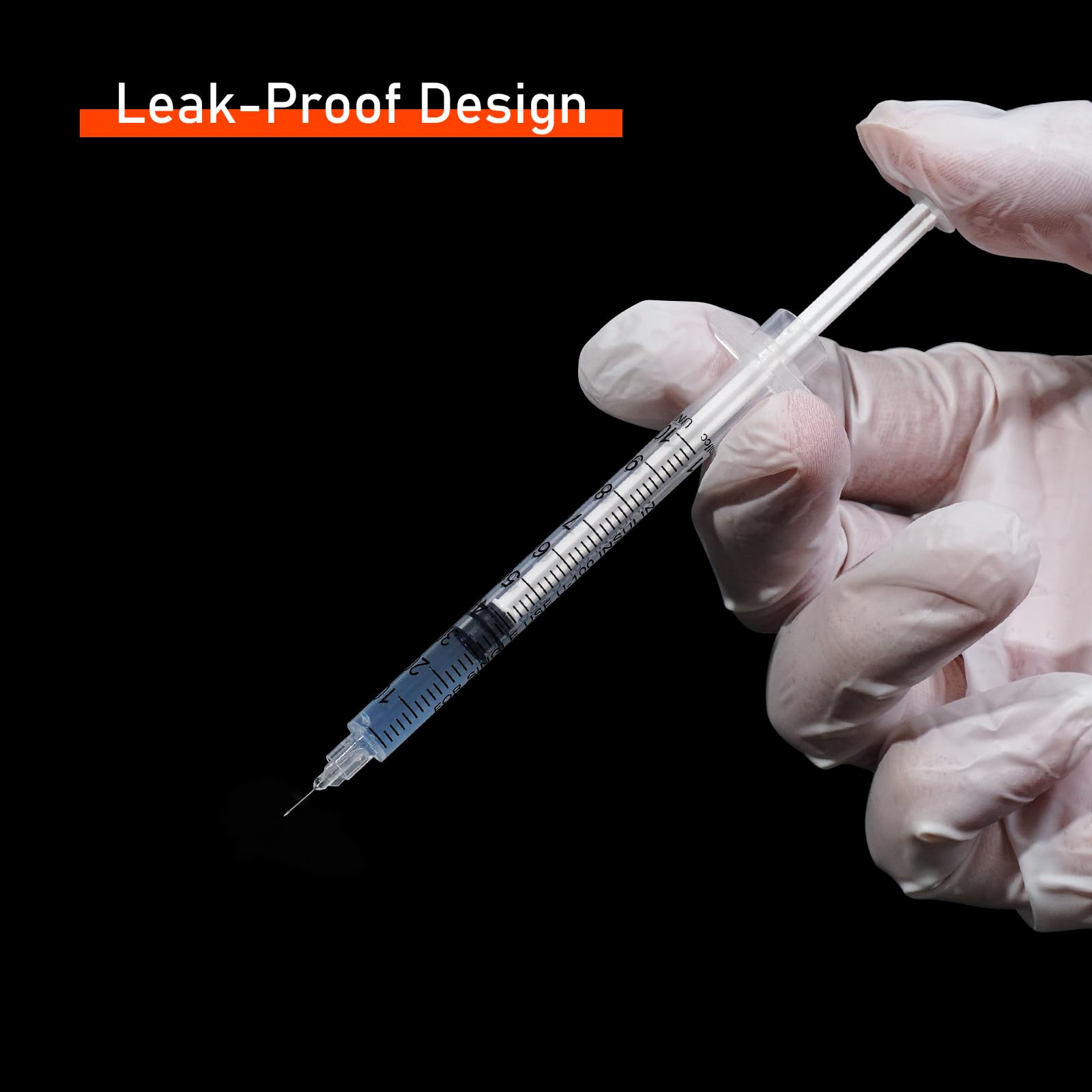 1ml 31G 1/4" 6mm Syringe, 1cc Syringes, Individually Wrapped, Pack of 100 — Amazon image 7