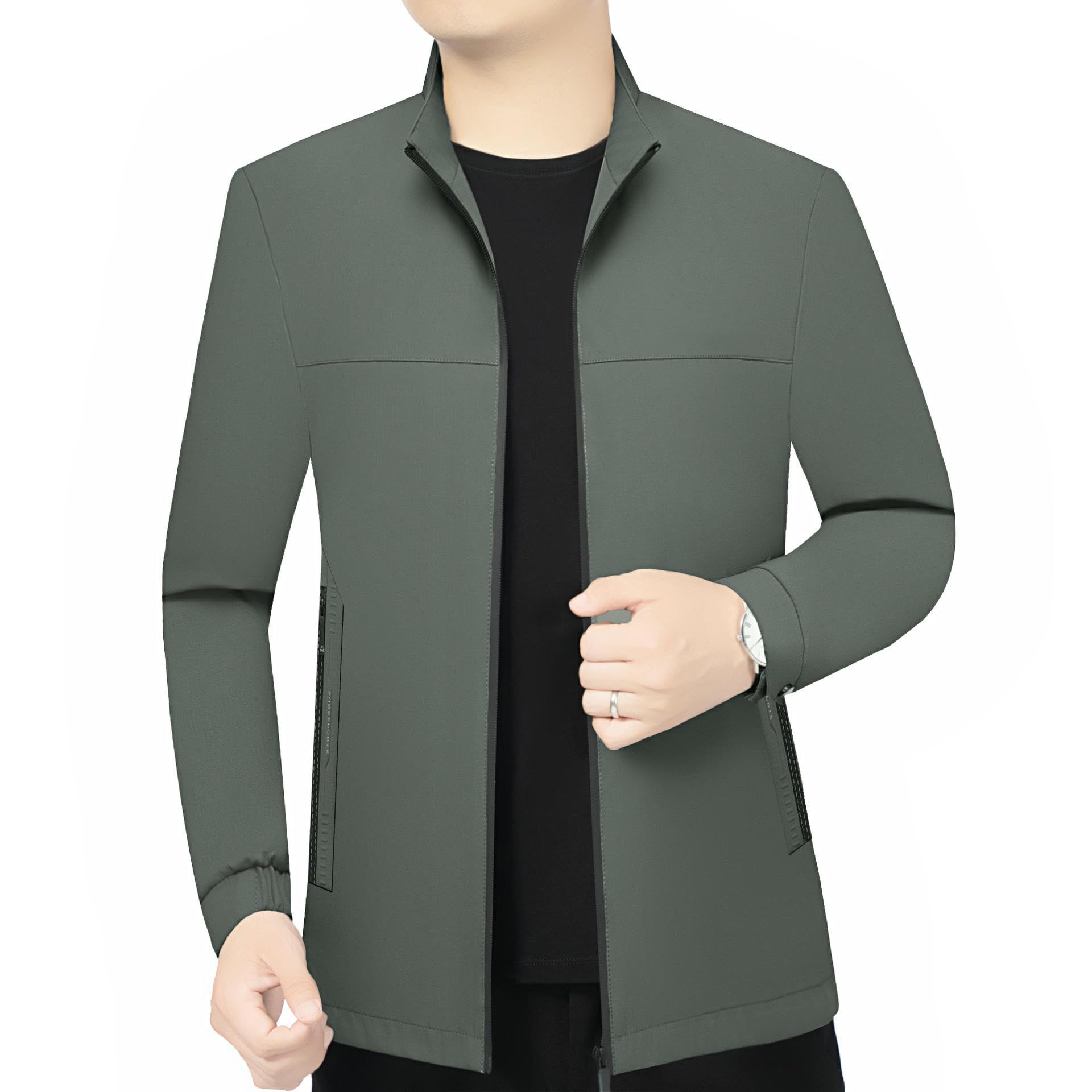 Giacca da uomo primavera autunno colletto alto medievale confortevole business casual giacca