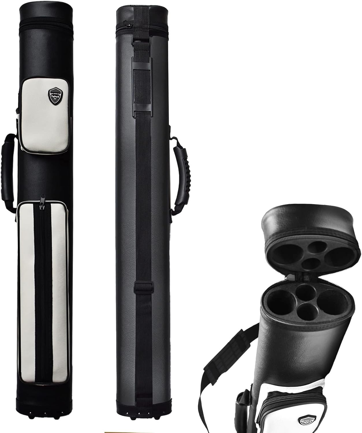 2x2 Hard cue case Pool Cue Billiard Stick Carrying Case