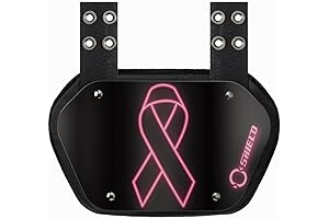 Pink Ribbon Football Back Plate: The Perfect Way to Stand Out on the Gridiron