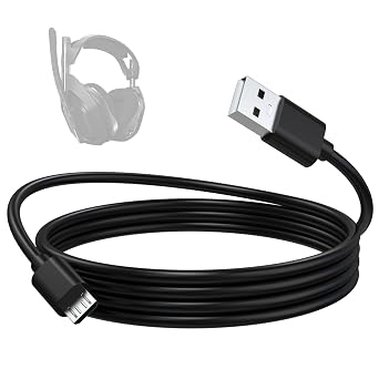 Zosvoses Astro A50 Charging Cable Compatible with Astro A50, A38, A20 Gaming Headsets, MixAmp Pro TR, MixAmp TXD, Micro USB Charging Cable 59, Inches