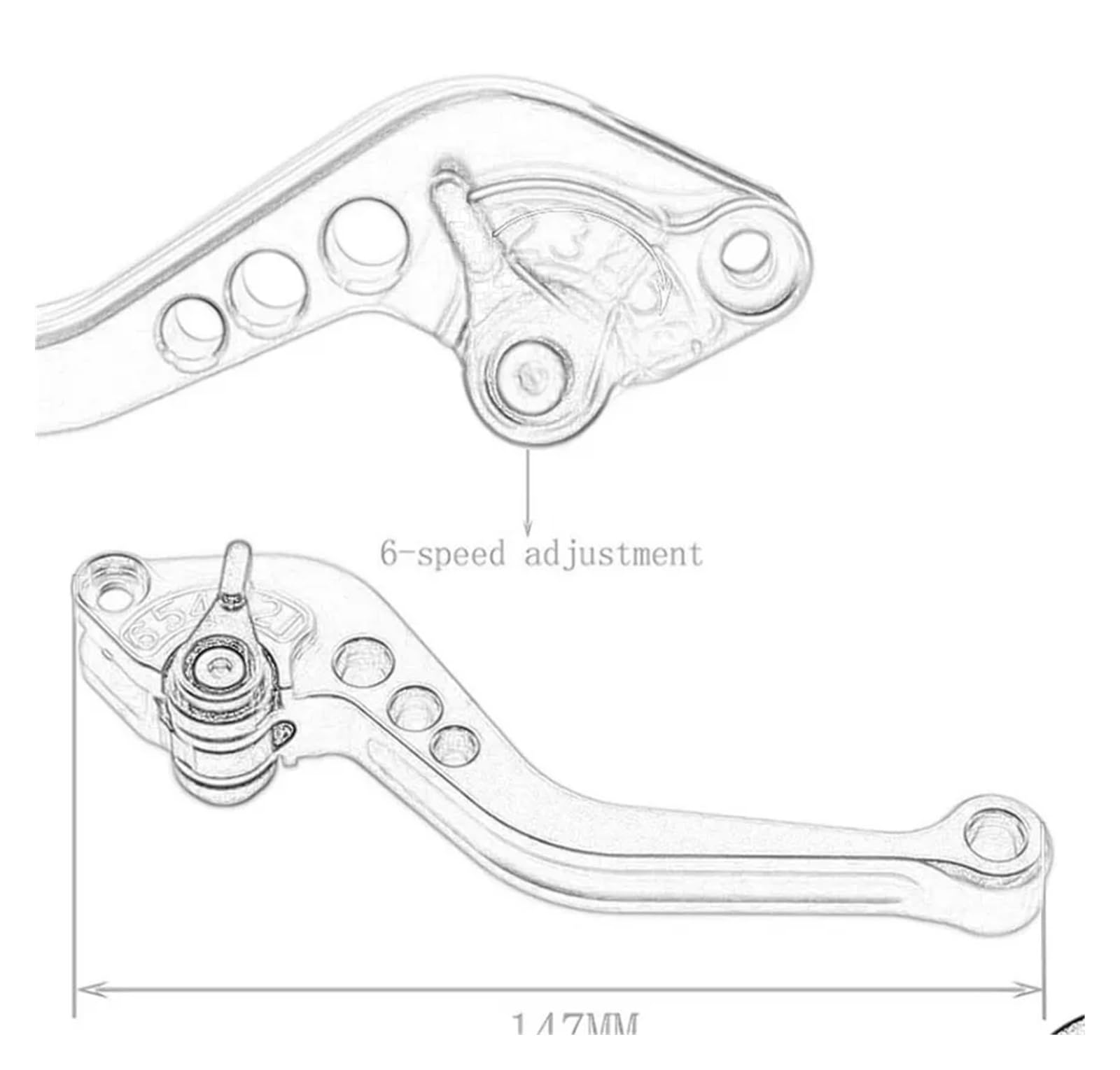 Leva freno sinistra Gilera GP 800 08-11 ricambio come originale