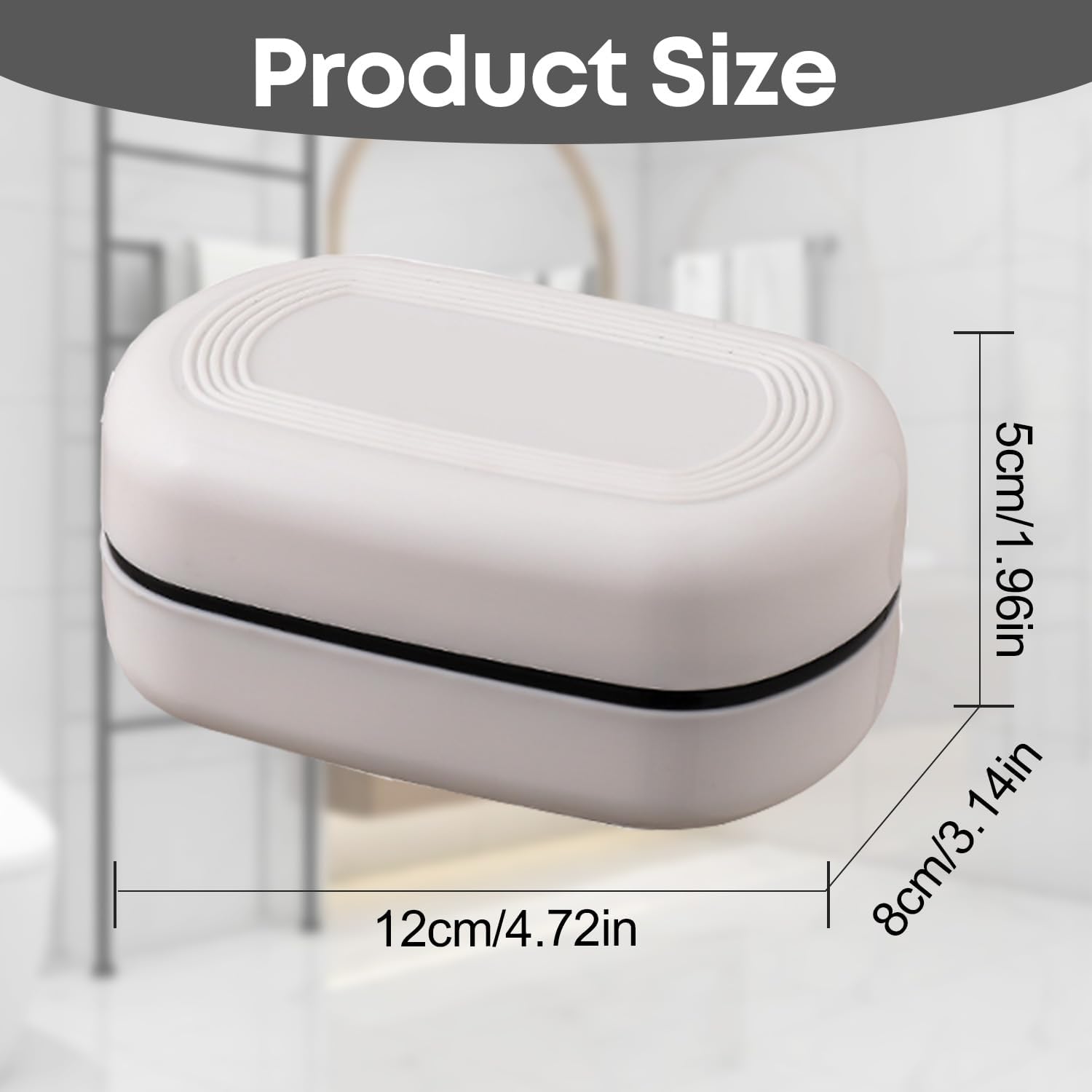 2 Pcs Travel Soap Case, Portable Soap Dish with Lid - Image 3