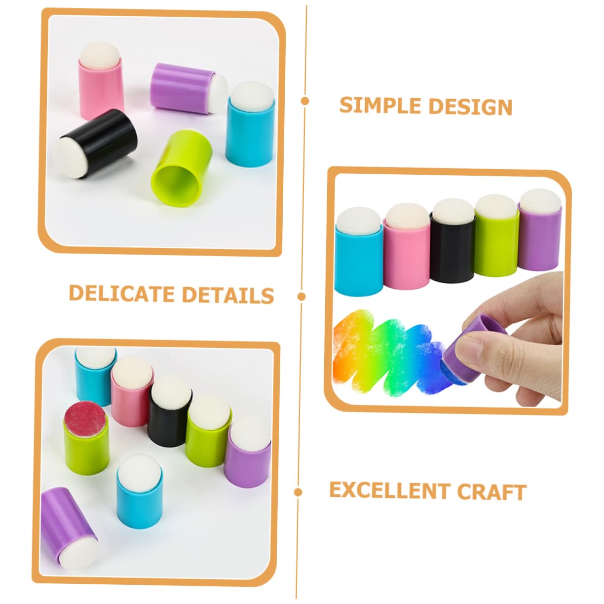 30pcs Nail Art Sponge for Dotting Pens Soft Easy to Clean Essential Manicure Tool for Professional and Home Use Replacement Accessories for Nail Painting