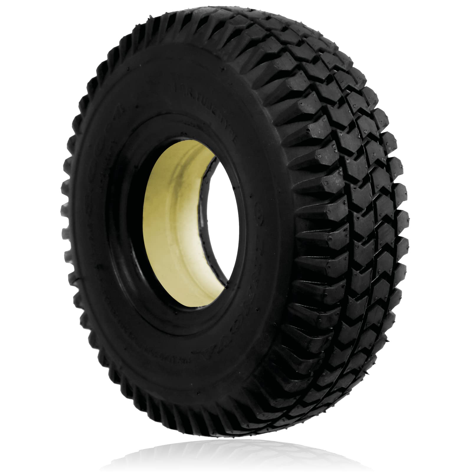 SPARES2GO Pneu de scooter 3.00 x 4 Solid Block Tread 3.00-4 300x4 260x85 sans crevaison x 2