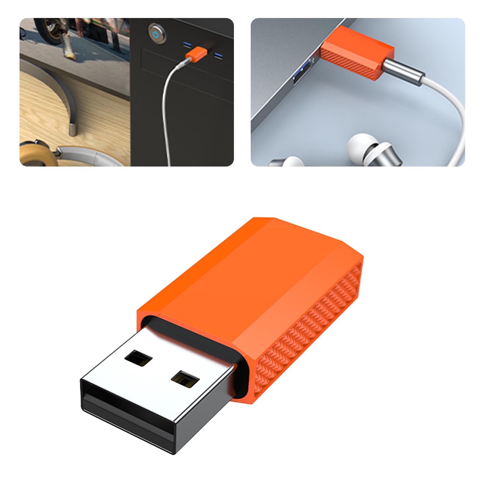 Plug and Play - Adaptador de sonido USB a TRRS de 3,5 mm, tarjeta de sonido externa adecuada para portátiles, auriculares y altavoces