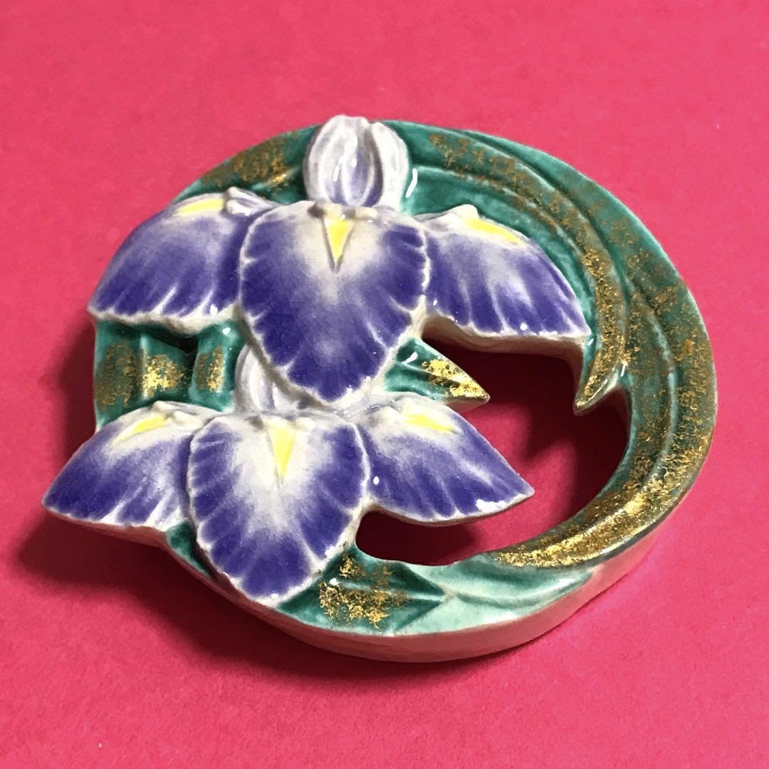 ー京焼 清水焼ー 【超希少】 平安 澤田佳林作 彩色桜 箸置き揃　縁起物 ー京焼 清水焼ー 【超希少】 平安 澤田佳林作 彩色桜 箸置き揃 縁起物