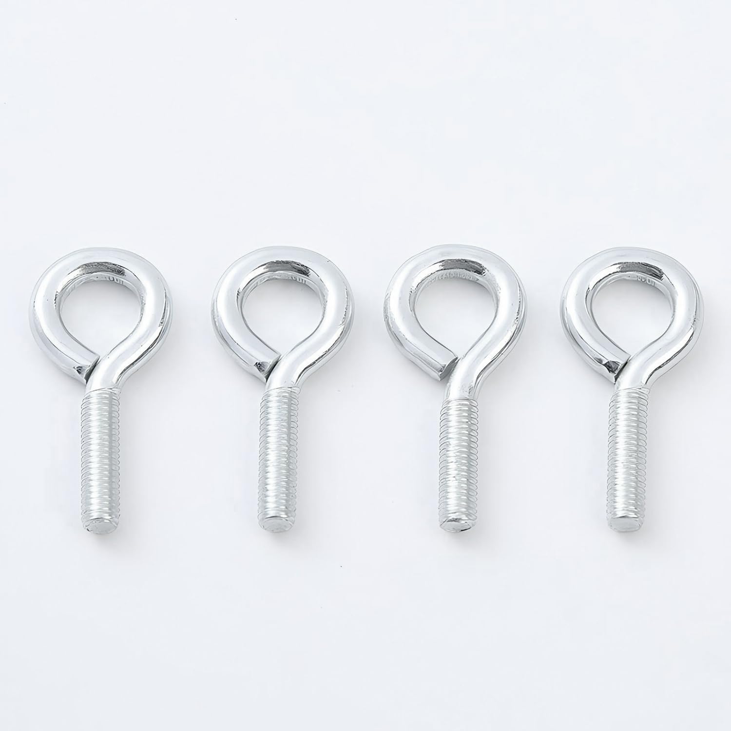 Qrity 20 Pezzi Bullone a Occhiello M3 x 16 mm in Acciaio al Carbonio, Gancio Chiuso con Vite ad Anello per Fissare e Appendere Cavi, Argento