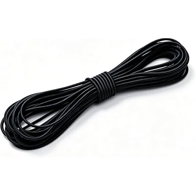 Aegero Elastic Bungee Cord, 1/8" x 50' (Black) Heavy Duty Bungie Cord,Kayak Stretch String Rope,Black Shock Cords,for DIY Projects,Kayak Strap Tarp Tie Down Canopy Boating Camping Tent Crafting Patio