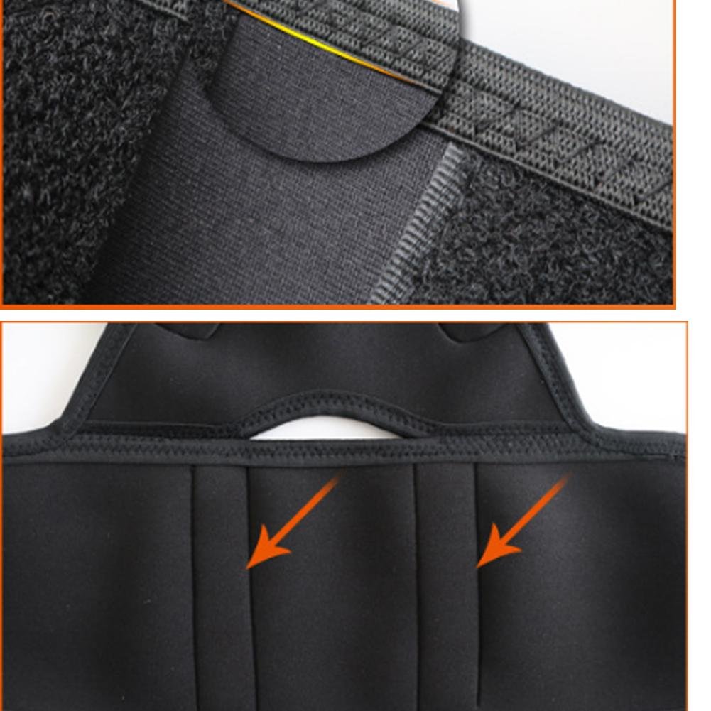 Bretelles de colonne vertébrale magnétique pour homme et femme (noir, S)