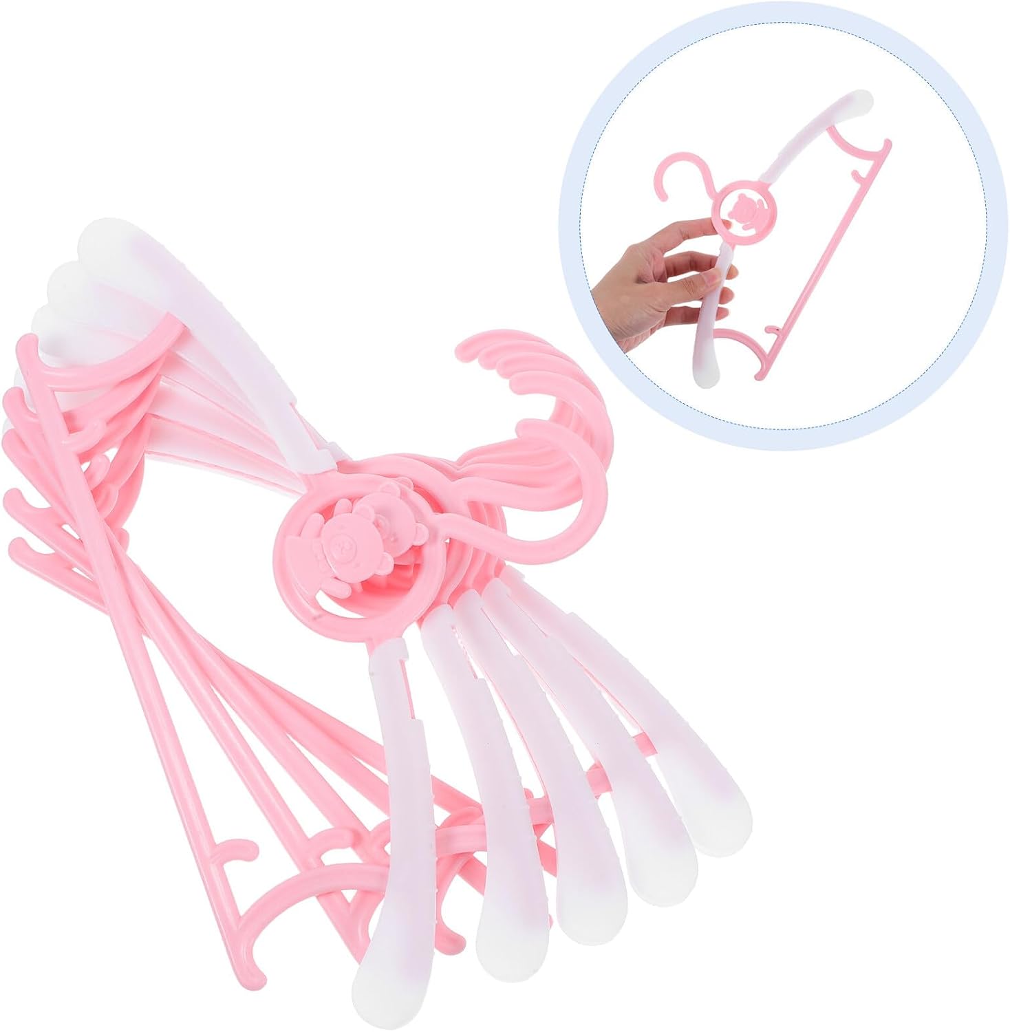 ’s Closet Hangers 5pcs Telescopic Plastic Clothes Hangers Space-Saving Wardrobe Organizers for Boys