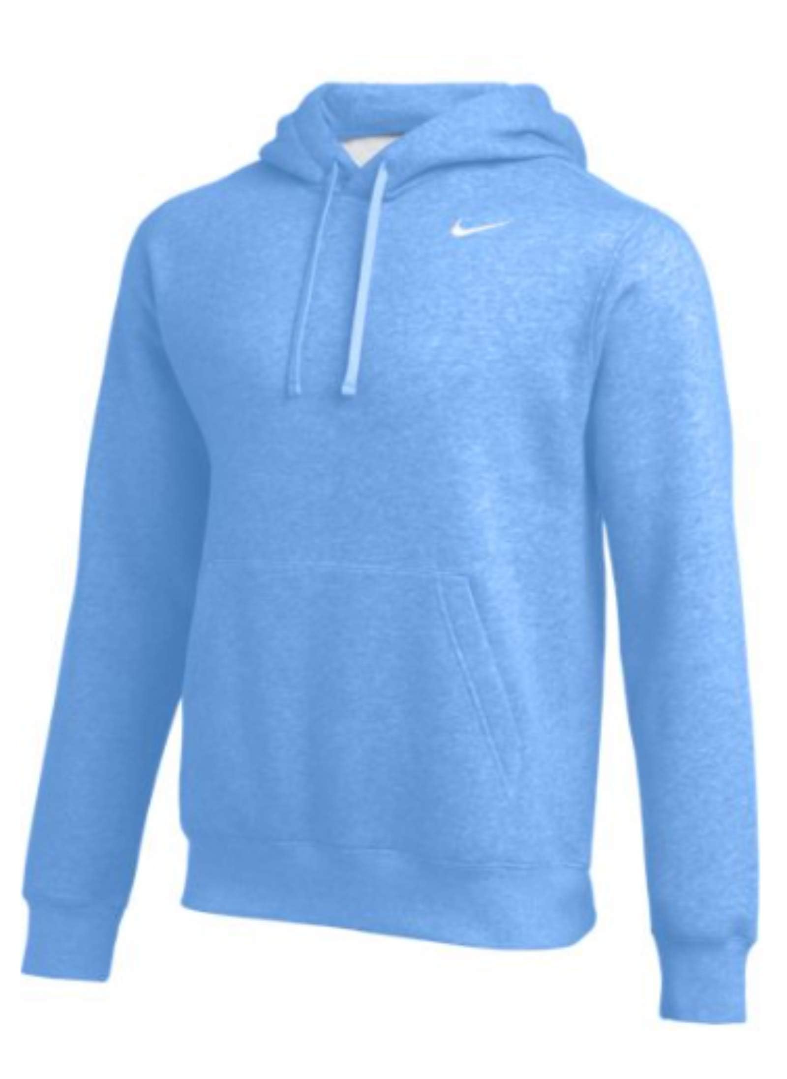 Nike Mens Pullover Fleece Hoodie Light Blue L Light Blue Large