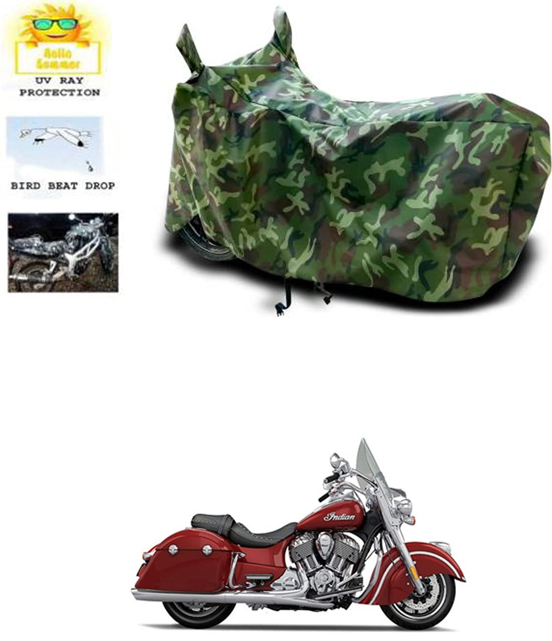 WINTEDWINTED Roy Collection Two Wheeler Cover for Indian Springfield
