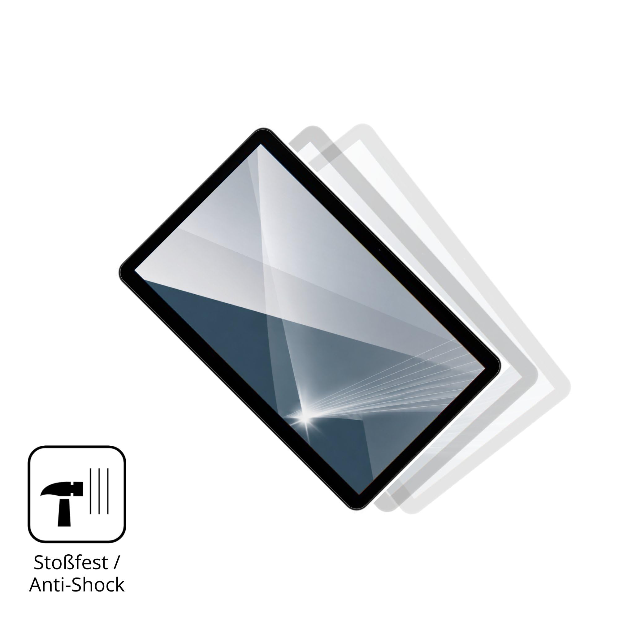 dipos 2x Protector de Pantalla 9H claro para Zebra KC50 22 Pulgada