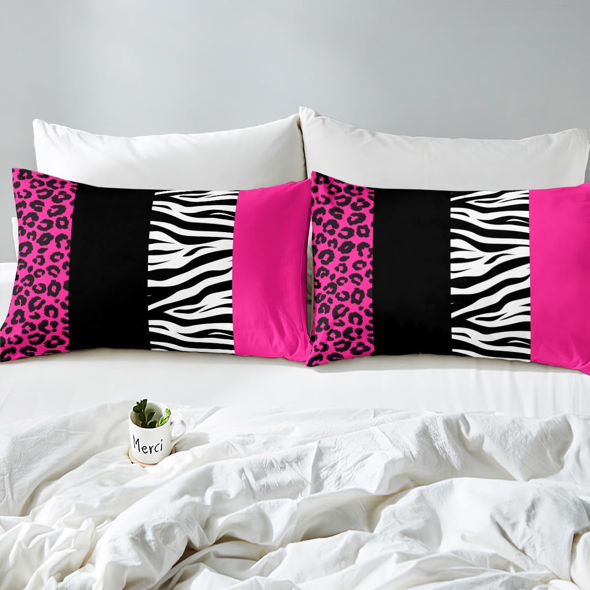 jejeloiu Fitted Leopard Cheetah Sheets Full Size 4Pcs Kids Deep Pocket