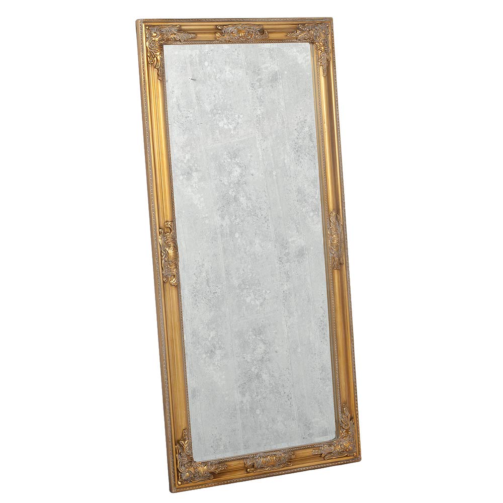BESSA Wandspiegel, Spiegel groß Barock 130x70cm, Gold Antik