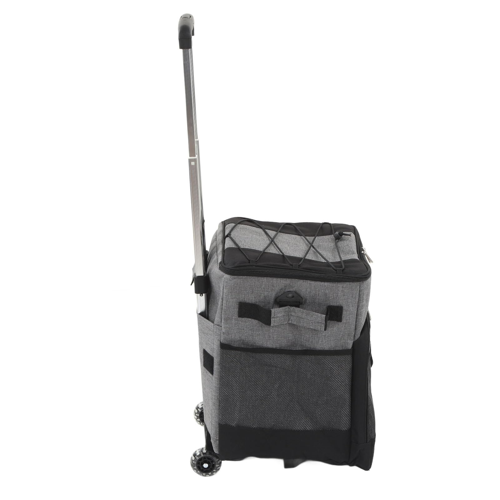 POENVFPO Bolsa Térmica con Ruedas de 35 litros con Ruedas, Tela Oxford y Papel de Aluminio, Refrigerador con Aislado, Impermeable, a Prueba de Fugas, Diseño Plegable para Acampar, Picnic, Compras en