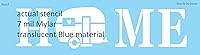 Vista 2 de 6" x 24" Home Stencil Camper Motor Home Campground DIY Craft Signs Joanie Art