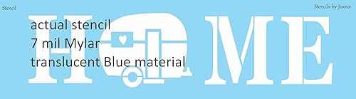 Miniatura 2 de 6" x 24" Home Stencil Camper Motor Home Campground DIY Craft Signs Joanie Art