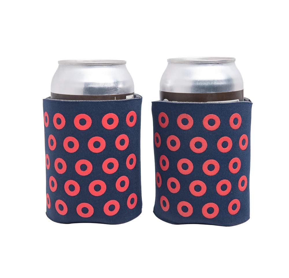 My Sunnies Phish Fishman Donuts Can Cooler 2 Pack 12oz Insulated Can Holder, Coolie Set of 2