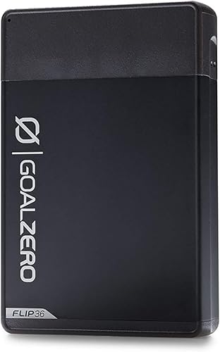 Goal Zero Flip 36 Cargador De Teléfono Portátil, 10,050mAh36Wh Banco De Energía Externa - Negro