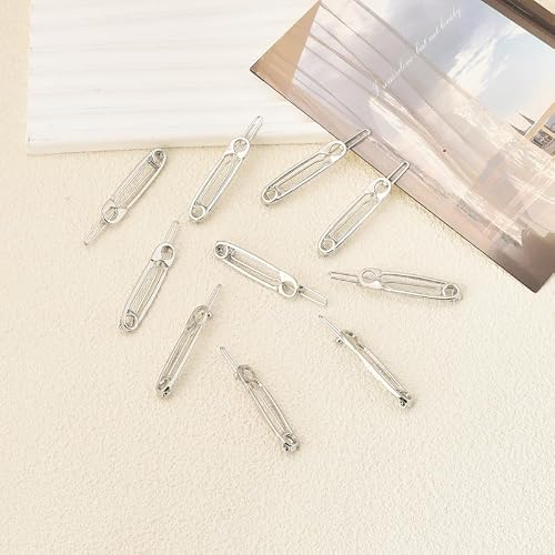 Gothic Hair Clips Set Paperclip Shaped Hair Pins for Women Girls Y2K Punk Hair Clip for Teen Girl Goth Hairpins for Long Short Hair Barrettes Goth Hair Accessories 10pcs