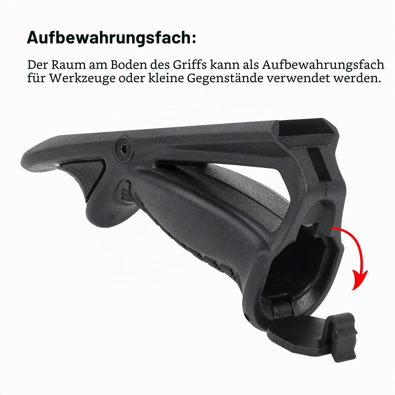 SBGJMY Taktischer Griffe Frontblende mit Daumen-Griff für 20 mm Pitcairnin-Schienensystem
