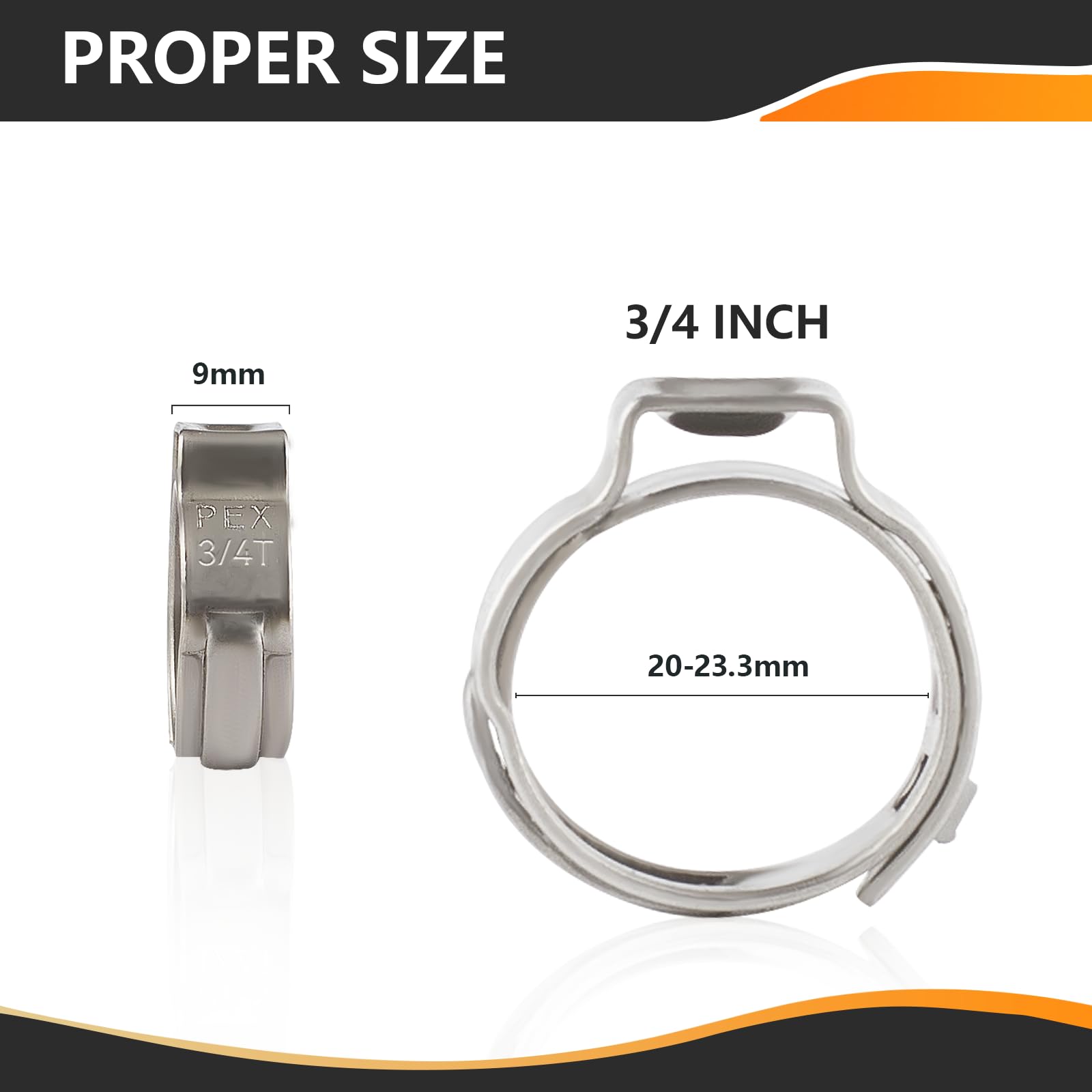 200 Piezas De Anillos PEX-A De 3/4 - Mangas De Expansión Para Tuberías, Kit Completo