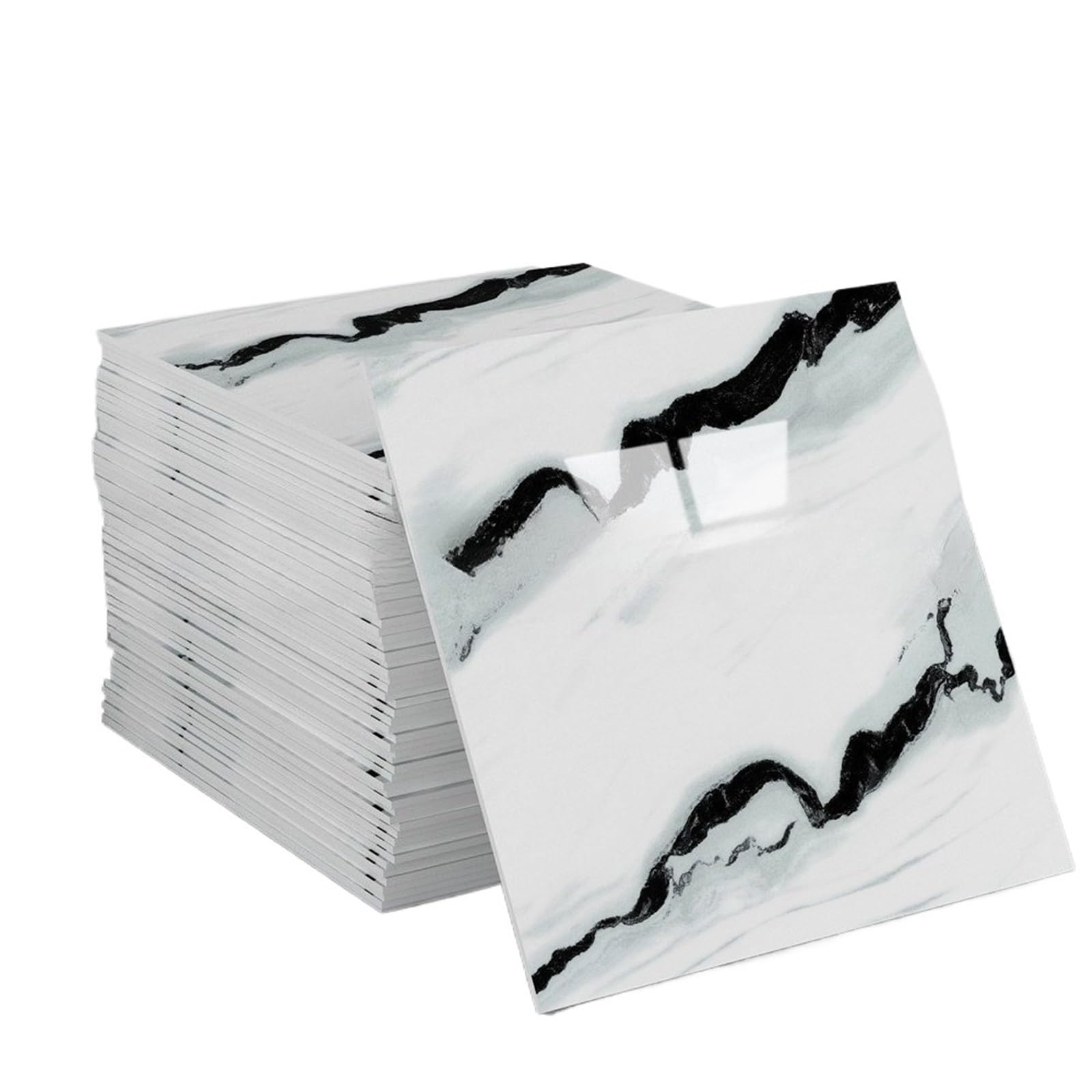 adesivo impermeabile per pavimenti Adesivi for piastrelle da pavimento, adesivi impermeabili in vinile, in marmo for cucina, camera letto e bagno Per la ristrutturazione della casa(Color-01,20pcs)