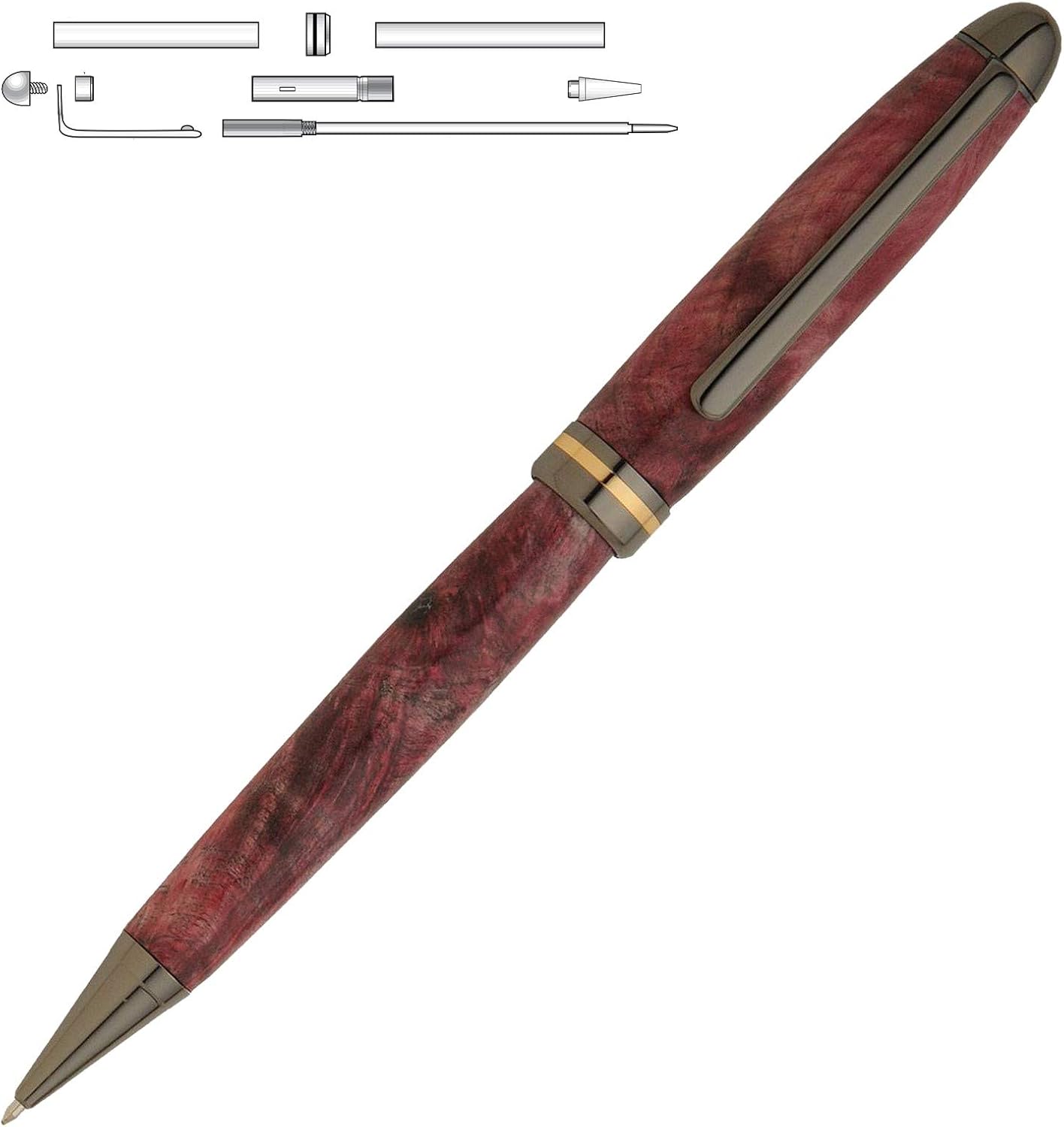 Penn State Industries PKMONT2GM Premium Designer NT Twist Ballpoint Pen