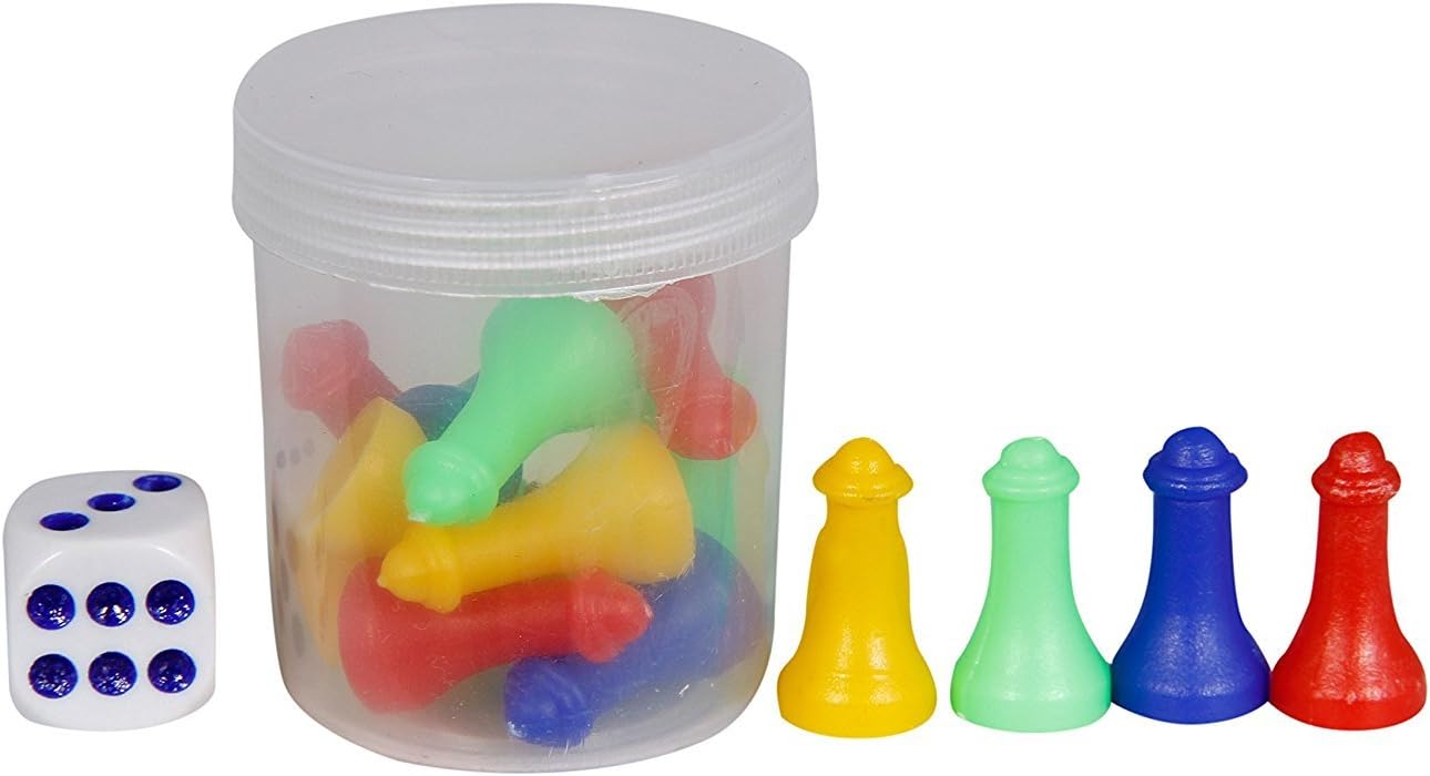 Pinaak Online Ludo Dice and Tokens Pack of 2 (Multicolor)