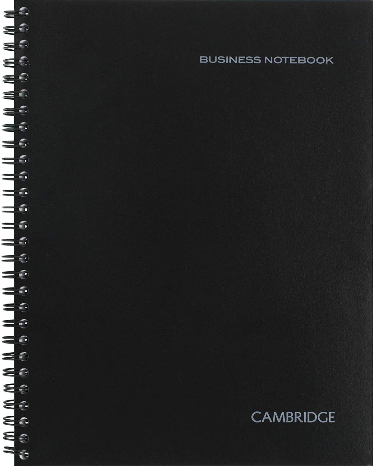 Cambridge Limited Notebook, 6 Pack Black Notebook, Legal Ruled, Professional Business Notebook, 80 Sheets, Spiral Wirebound Office Journal & Notebook For Quicknotes, Meeting for Women & Men, CAM10-402 - Image 3