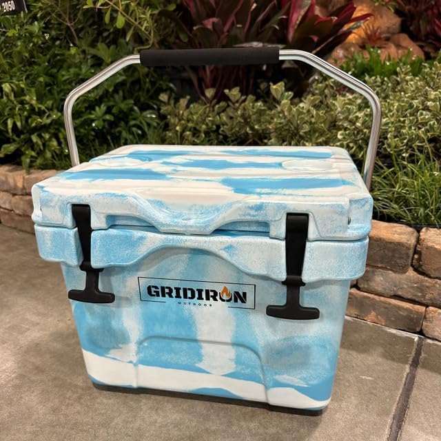 Gridirion 16QT Triple Insulated Cooler with Double Latch Security and Stainless Steel Handle