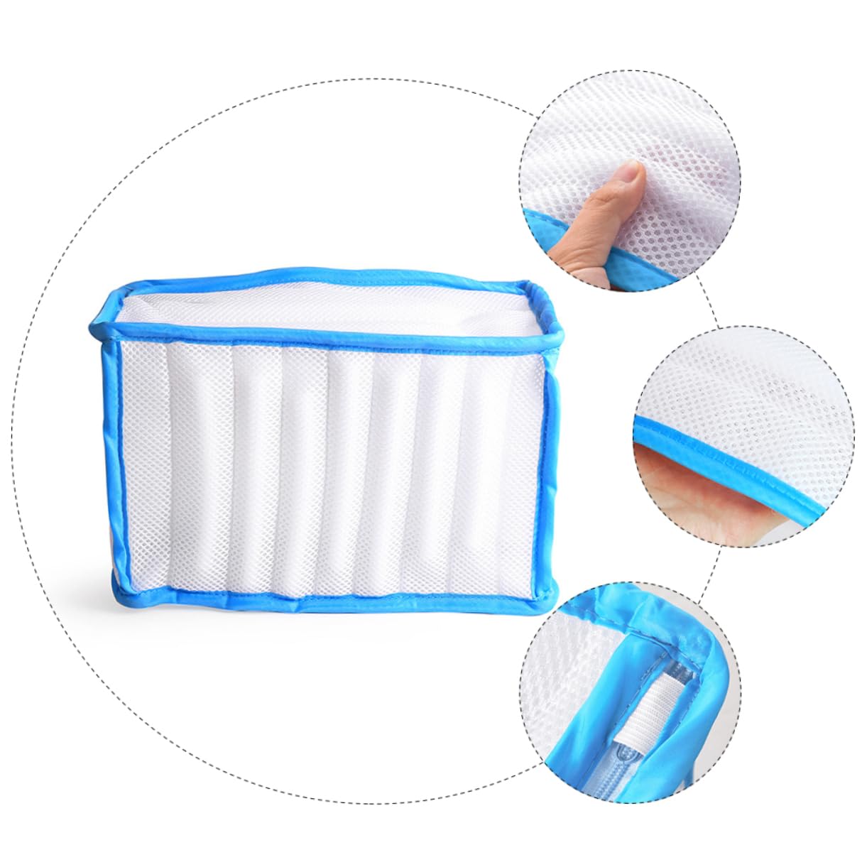 Cabilock 3piezas Bolsa De Lavado De Zapatos De Malla Resistente Para Zapatillas Saco Organizador De Calzado Para Lavado Máquina y Viajes