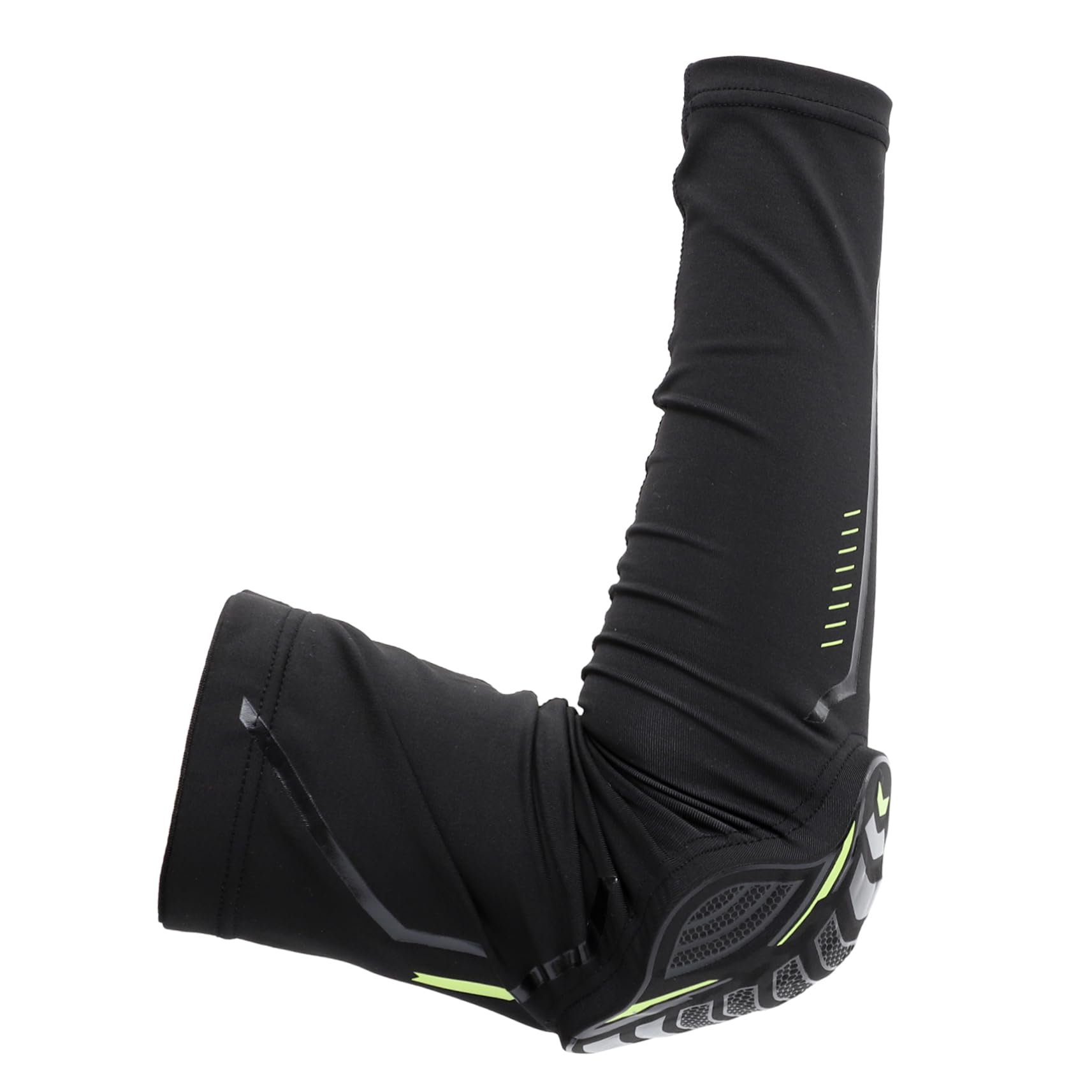 BESTYASH 1Pc Black Arm Sleeve for Basketball Football Cycling Protective Cuff for Elbow Support Moisture Wicking Lightweight Design for Sun Protection and Injury Prevention