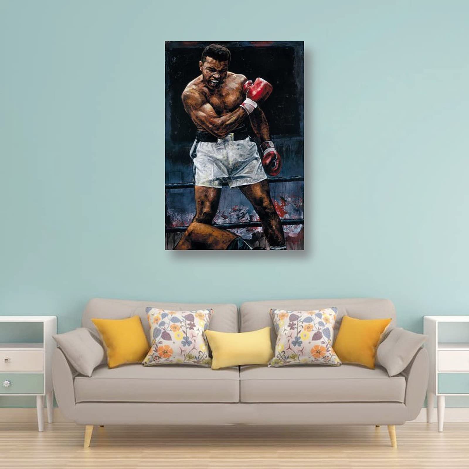 Amazon｜モハメド・アリ ボクサー 芸術壁紙 2ポスター ホーム装飾
