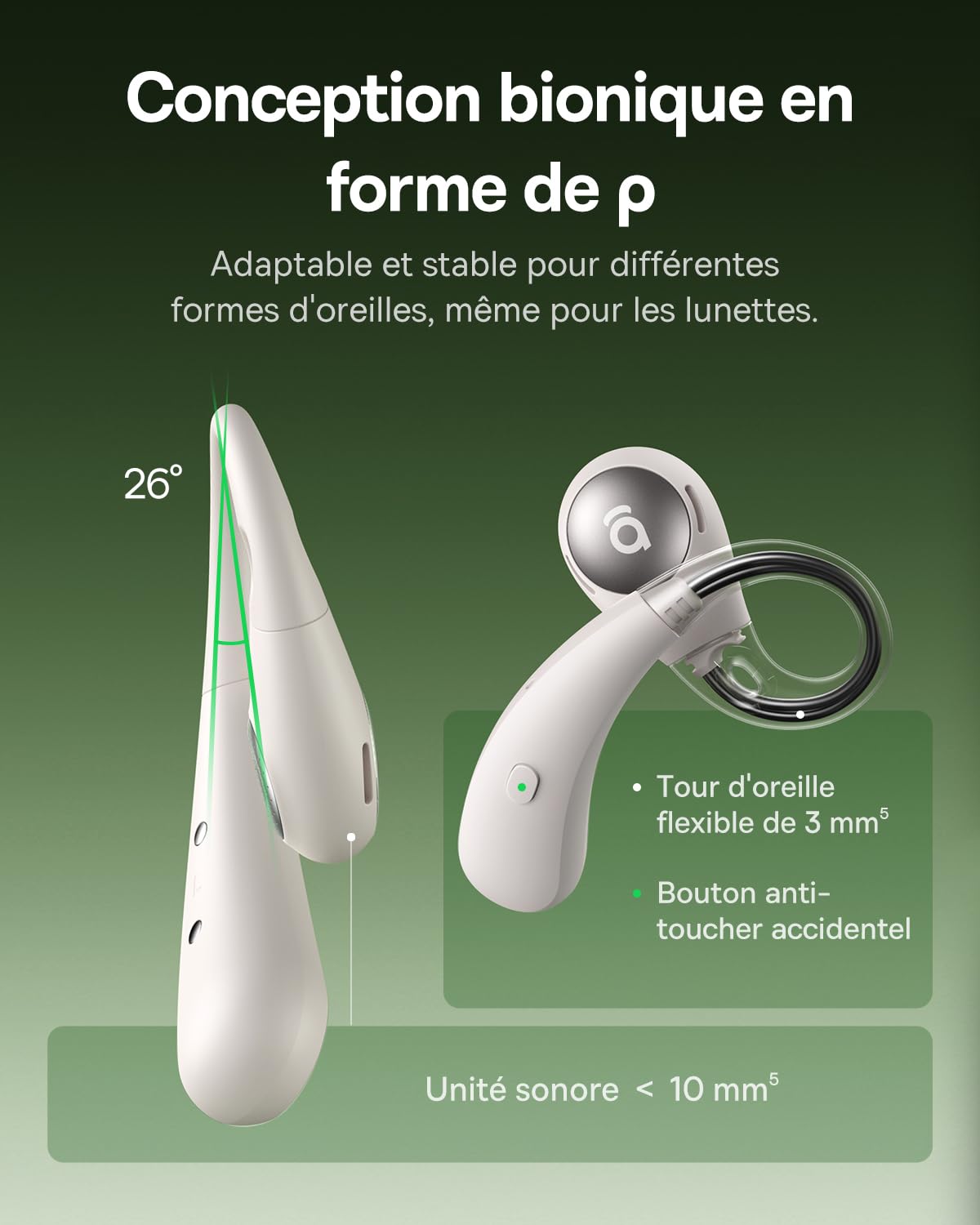 Baseus Eli Sport2 Écouteurs Intra-Auriculaires Ouverts pour Le Sport avec Courbe S Confortable, Lecture 45H, SuperBass 2.0, IPX7, Bluetooth 6.0, 4 Micro KI clairs, écouteurs de Sport pour Fitness et