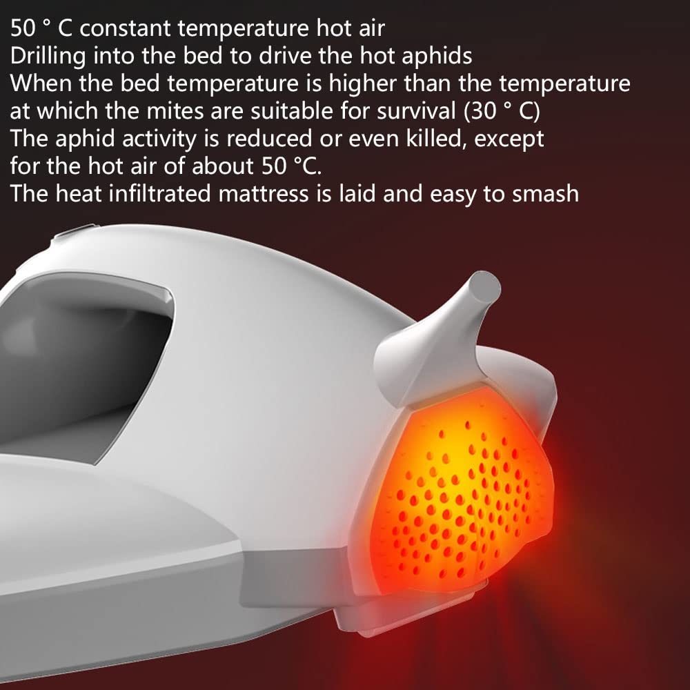Aspirapolvere Per Acari Con Luce UV E Filtro HEPA Aspirapolvere Portatile Uccide Il 99,9% Dei Batteri E Degli Acari Pulizia Efficiente Degli Acari Nei Materassi, Nei Divani E Nei Tappeti