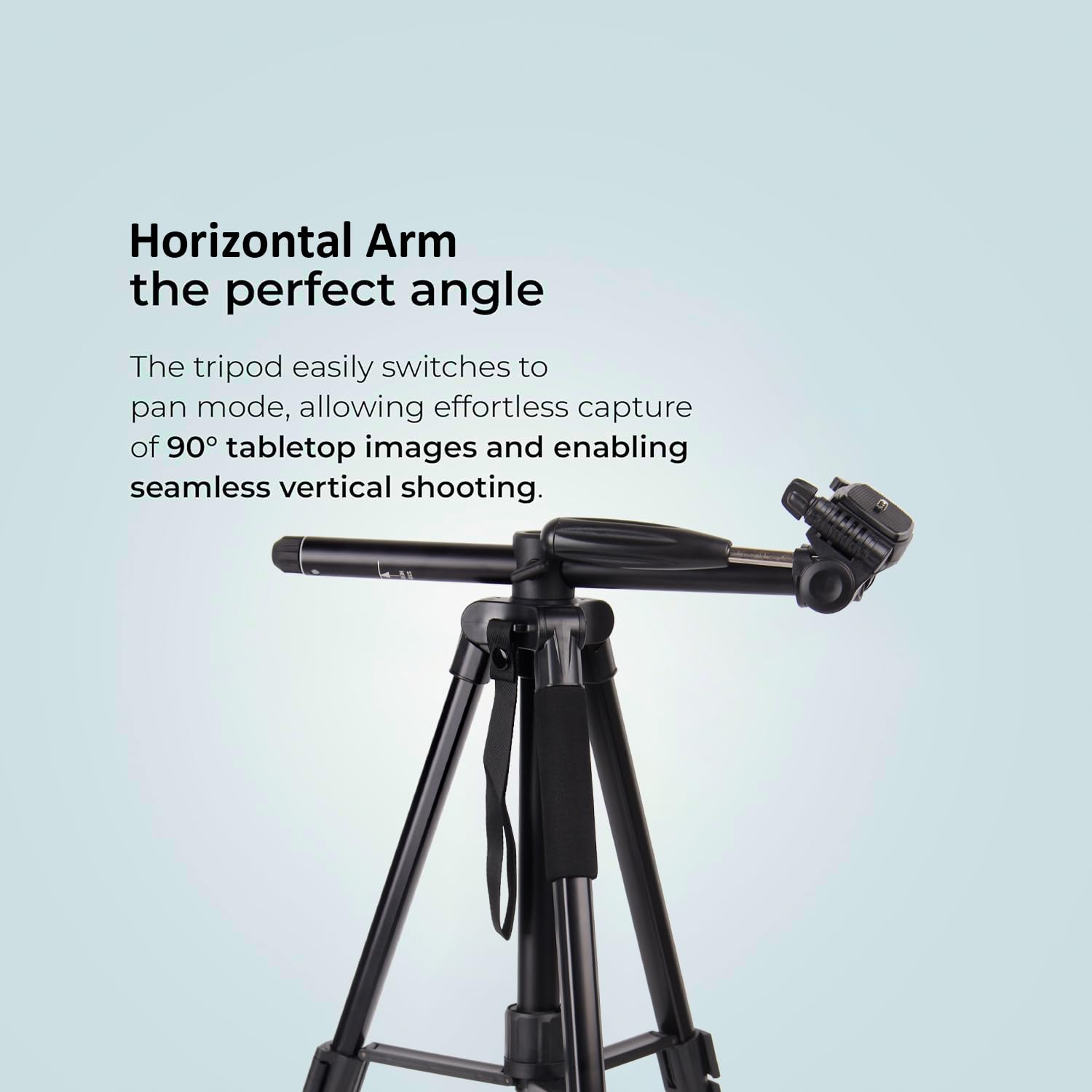 Fotopro DIGI-1003 6ft 2-in-1 Professional Aluminum Tripod with Horizontal arm | Monopod with Multipurpose Head for Low Level Shoot & Panning for Photography, Videography | Payload 4Kg