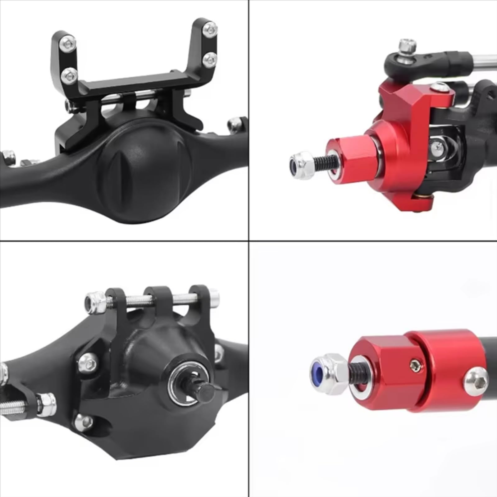 Kompatibel Mit Axial Für SCX10 90046 90047 1/10 RC Crawler Auto Upgrade Teile Zubehör Vorne Hinten Gerade Komplette Achsen RC Modifikations Zubehör