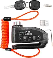 CADEADO DISCO ALARME PINO 7.7MM COM LEMBRETE SHIVER