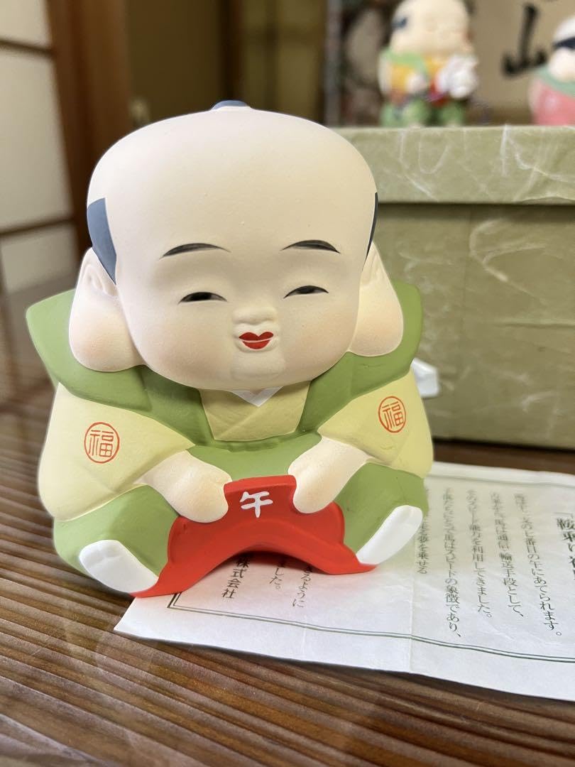 Amazon | 日本伝統人形 福助人形 十二支 鞍乗り福助 | 人形・ドール