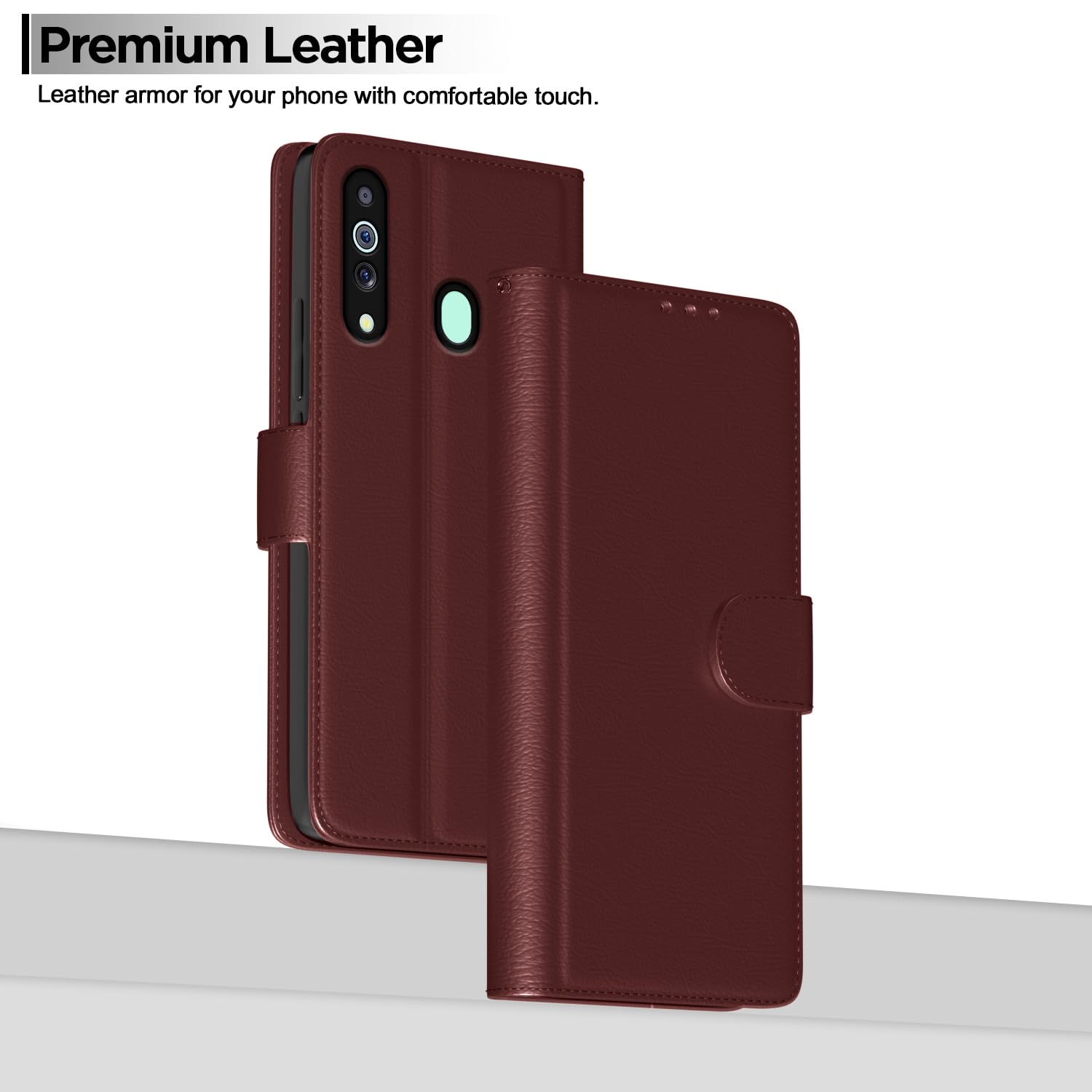 Samsung Galaxy M30 Flip Case - Leather Wallet Cover -2