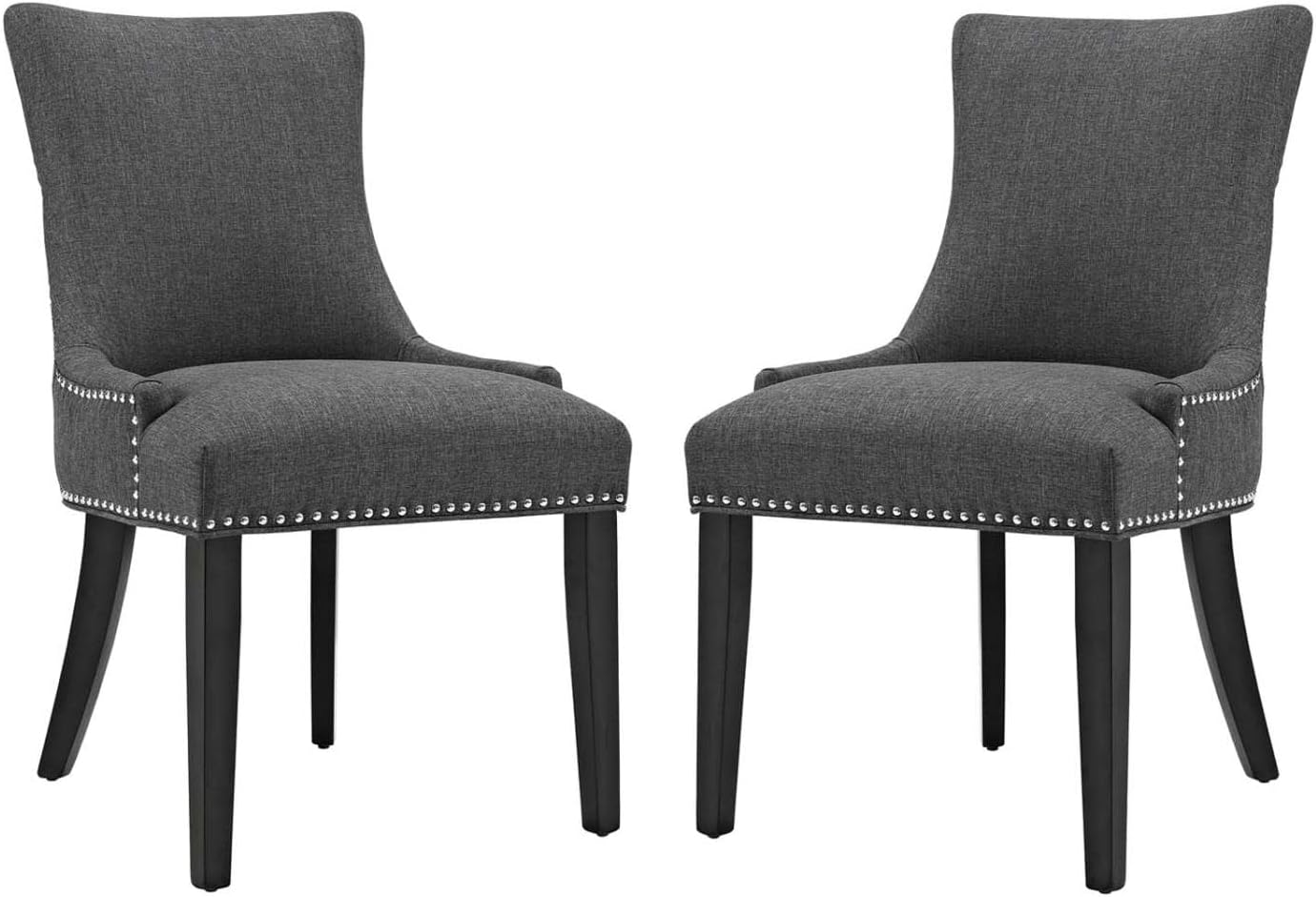 Modway Marquis Modern Upholstered Fabric Two Dining Chairs