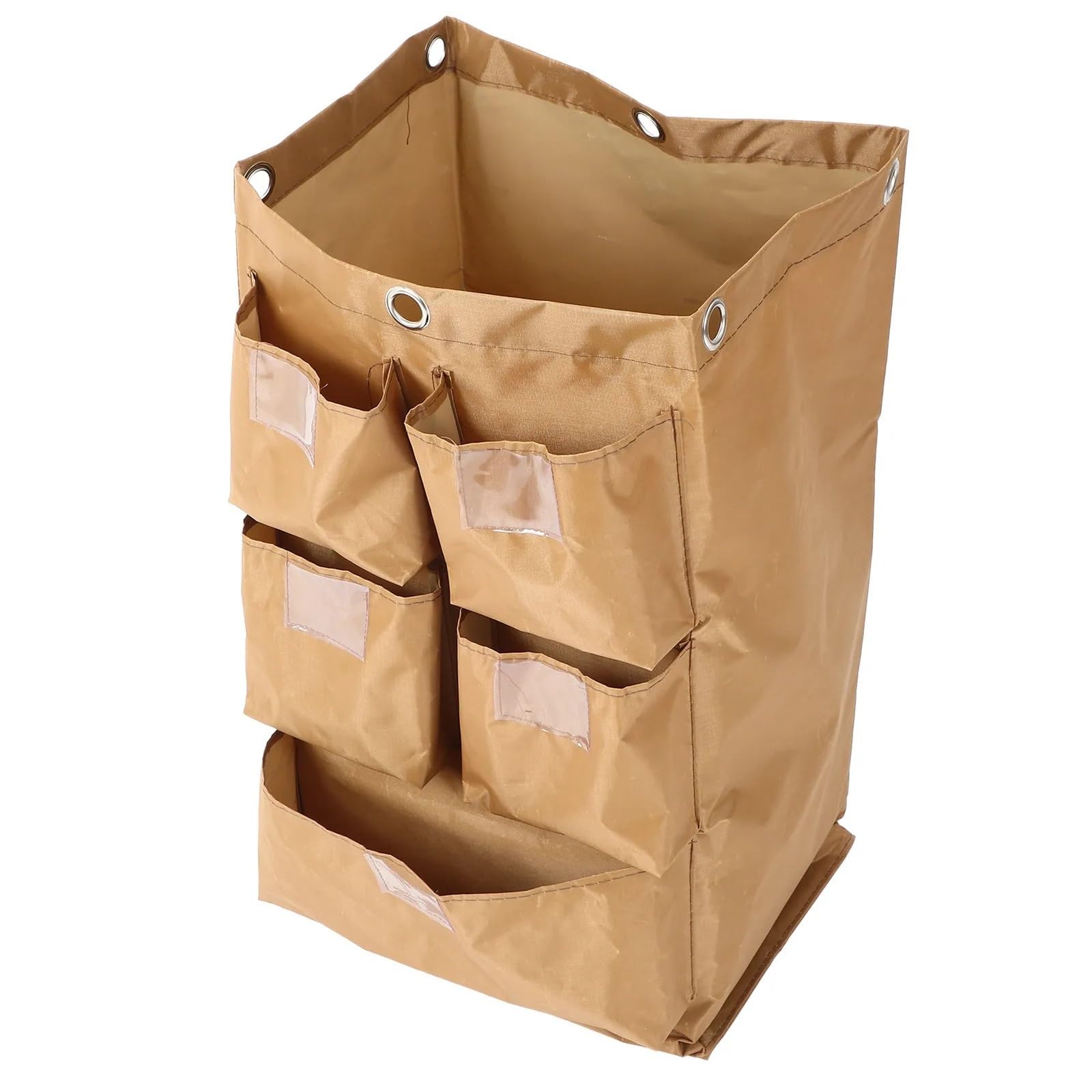 Waterproof Housekeeping Cart Organizer High Capacity 5 Pocket Cleaning Cart Bag for Janitorial Carts on Wheels Large Storage