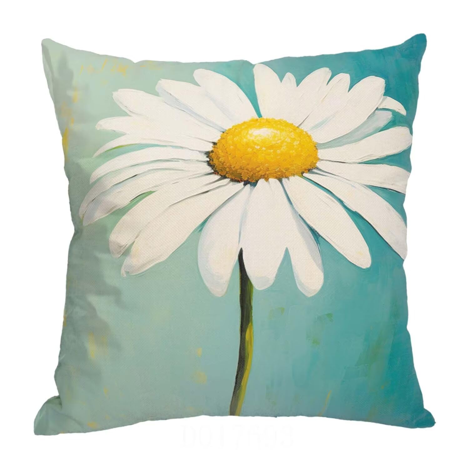 Fundas Cojines SuavesBlanco Fundas Cojines Cuadradas Suaves Funda Almohada Cojines Suaves Sillas Jardin Para Oficina Jardín Cama Sofá Banco Interior o Exterior Juego de 4 Funda Cojin Crisantemo mu-465