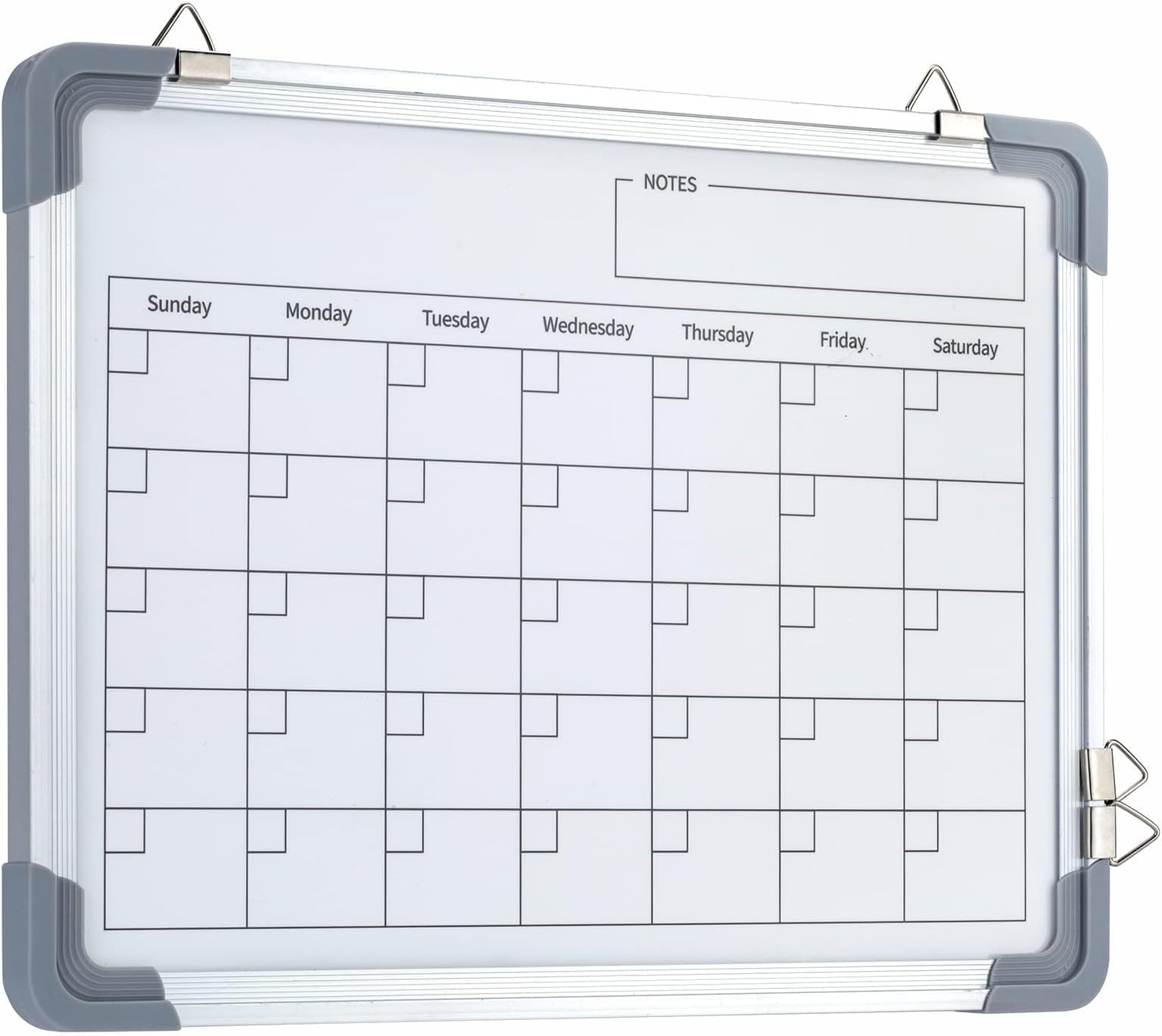 Azonee Magnetic Whiteboard with Stand, Portable Double-Sided Dry Erase Calendar Board 16" x 12" for Kids Desk, Handing Small White Board for Kids Writing, School Office Teaching Bulletin Board